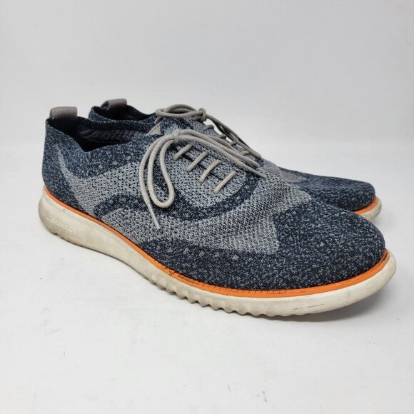 Cole Haan Zero Grand Men's Size 11 Stitchlite Blue / Gray‎ Sneakers Shoes - Picture 1 of 7